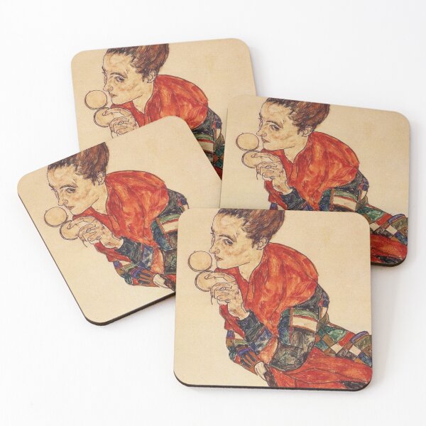 Item preview, original painting by Egon Schiele 1890 - 1918, Egon Schiele Prints designed and sold by space company ®.