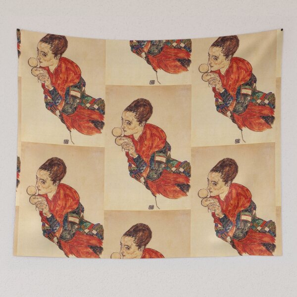Item preview, original painting by Egon Schiele 1890 - 1918, Egon Schiele Prints designed and sold by space company ®.