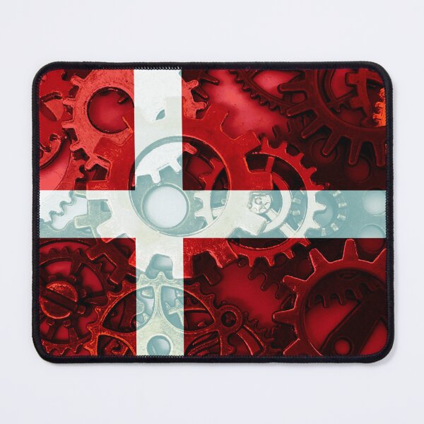 Item preview, Gear Flag of Denmark Industrial Mechanic Engineer Flags designed and sold by Dr-Pen.