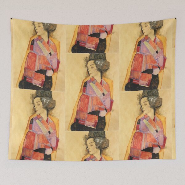 Item preview, original painting by Egon Schiele 1890 - 1918, Egon Schiele Prints designed and sold by space company ®.