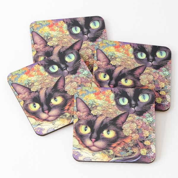 Item preview, Litter Mates Cat Original Digital Art Design designed and sold by ChorkiePawPress.