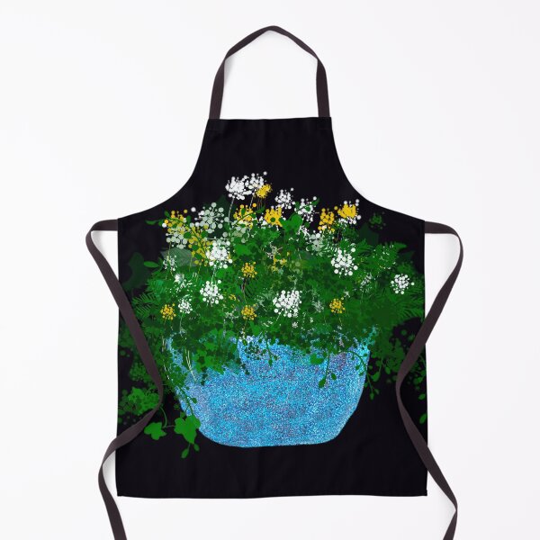 Artikelvorschau, Glitzernde blaue Vase mit Blumen entworfen und verkauft von designs-by-ann.