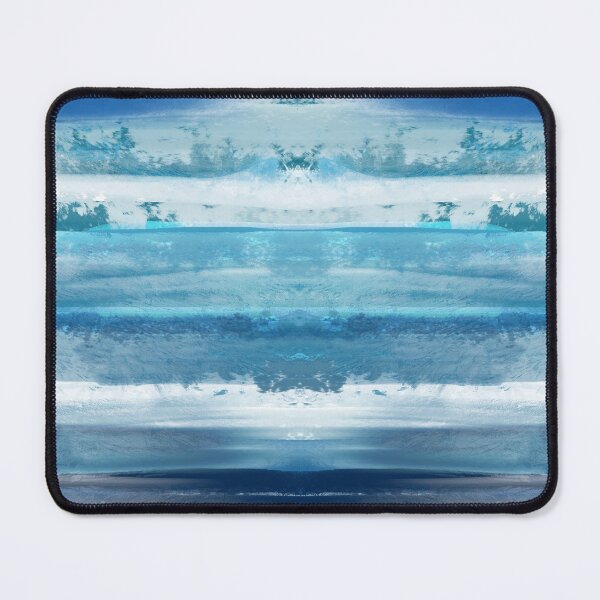 Item preview, Blue and white abstract oil paint blue water designed and sold by Inktown.