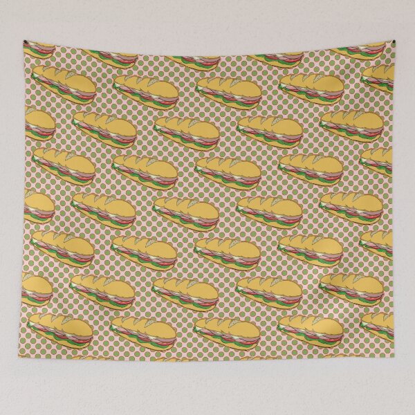 Item preview, SUBMARINE PATTERN ON POLKA DOTS designed and sold by Salt & Keep.