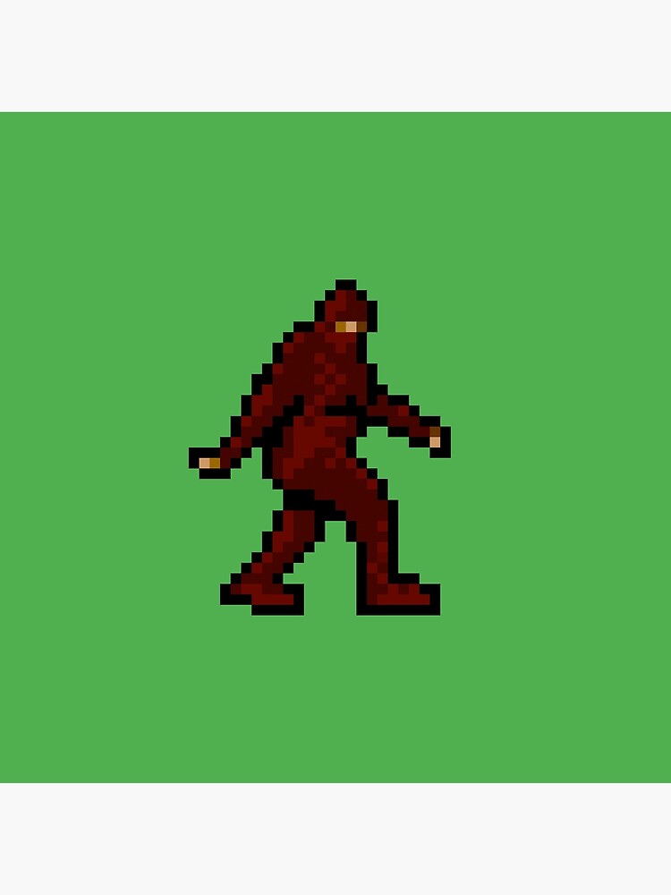 "Bigfoot 8-bit Pixel Art" Canvas Print by 8bitpoet | Redbubble