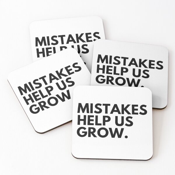 Item preview, Mistakes Help Us Grow. Motivational and Inspirational Saying designed and sold by That Cheeky Tee.