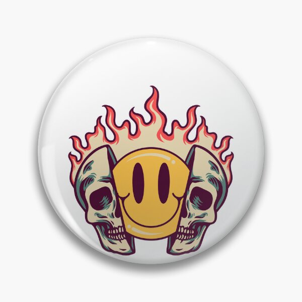 Item preview, smile, skull, retro designed and sold by Haron20.