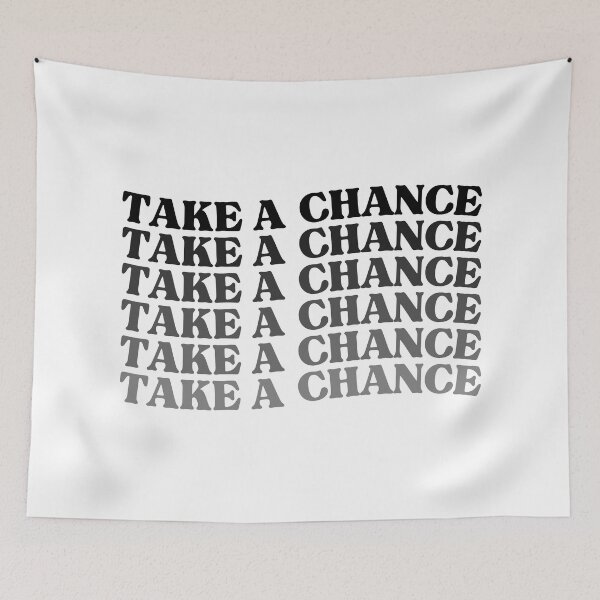 Item preview, Take A Chance. Retro Vintage Motivational and Inspirational Saying designed and sold by That Cheeky Tee.