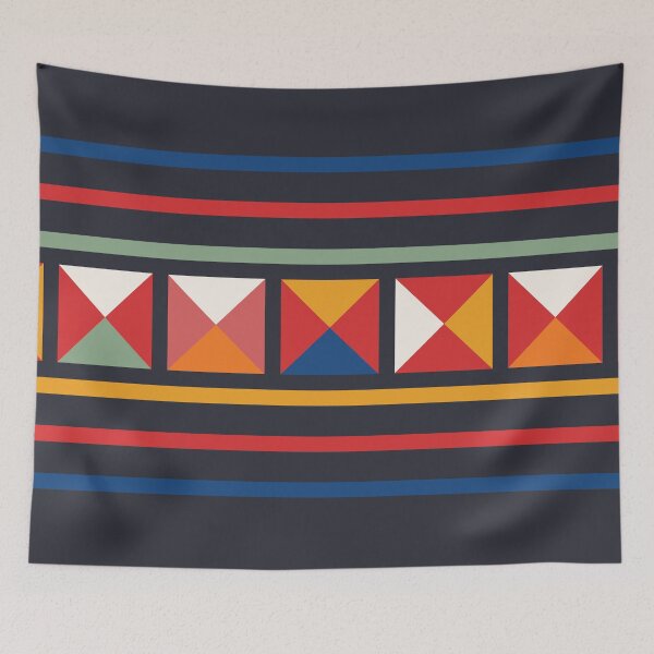 Item preview, Ethnic Akha Embroidered fabric Pattern design for textile designed and sold by dpsstudio.
