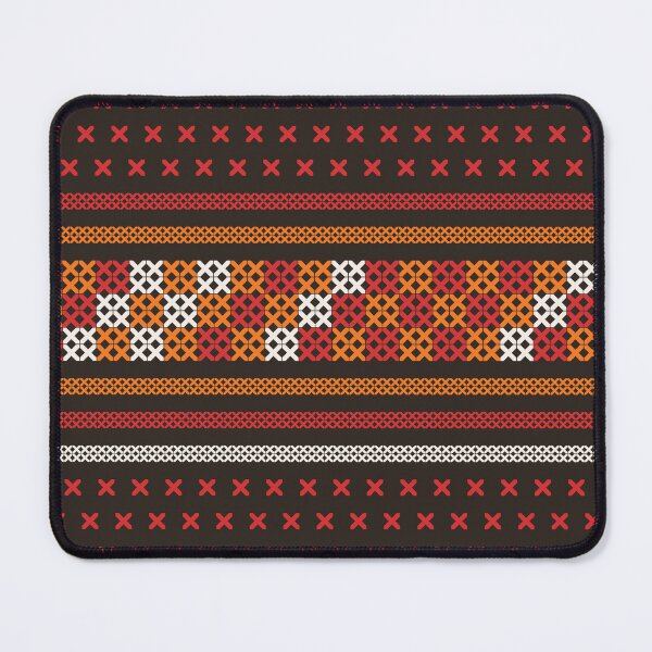 Item preview, Ethnic Akha Embroidered fabric Pattern design for textile designed and sold by dpsstudio.