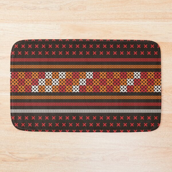 Item preview, Ethnic Akha Embroidered fabric Pattern design for textile designed and sold by dpsstudio.
