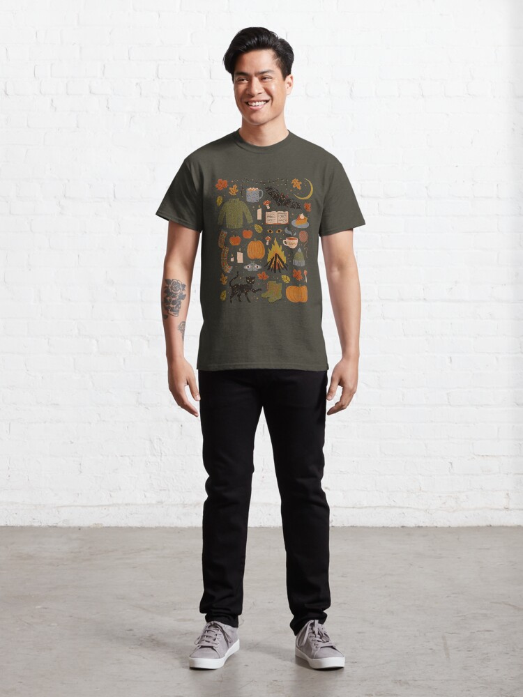 Thumbnail 3 of 7, Classic T-Shirt, Autumn Nights designed and sold by Camille Chew.