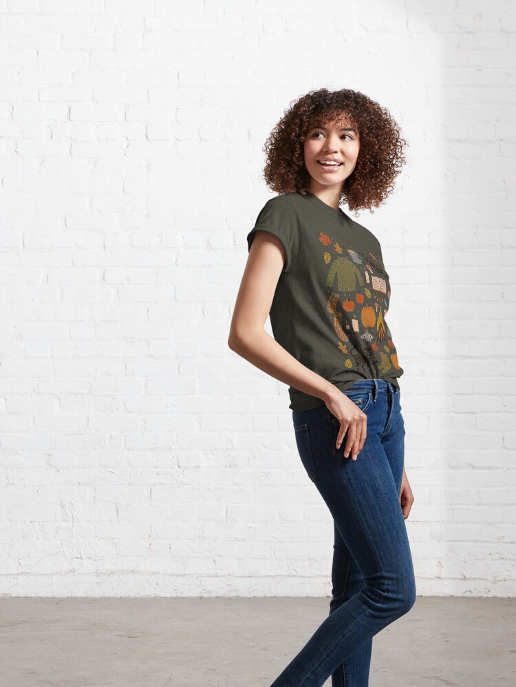 Thumbnail 6 of 7, Classic T-Shirt, Autumn Nights designed and sold by Camille Chew.