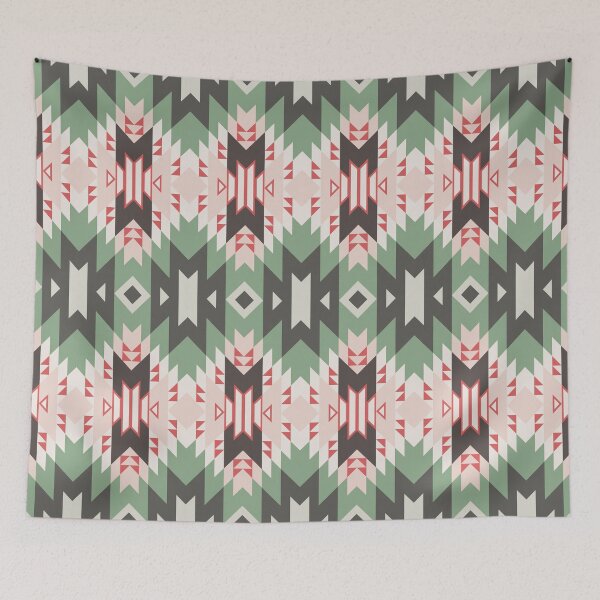 Item preview, ethnic American Aztec seamless colorful textile. designed and sold by dpsstudio.