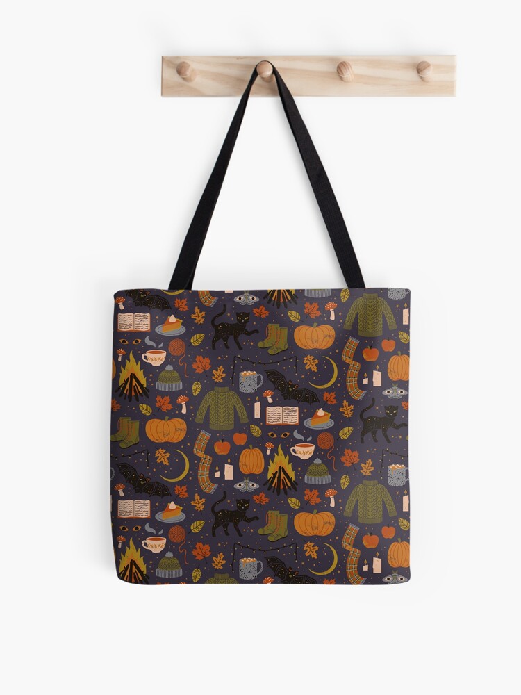 Thumbnail 1 of 2, Tote Bag, Autumn Nights designed and sold by Camille Chew.