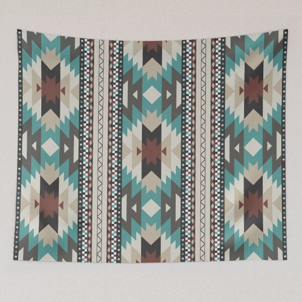 Item preview, ethnic American Aztec seamless colorful textile. designed and sold by dpsstudio.