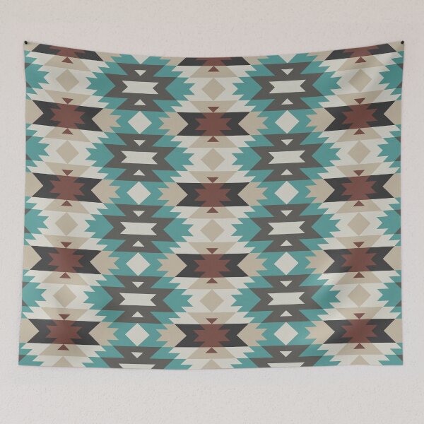 Item preview, ethnic American Aztec seamless colorful textile. designed and sold by dpsstudio.