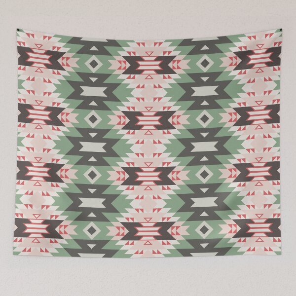 Item preview, ethnic American Aztec seamless colorful textile. designed and sold by dpsstudio.