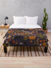 Autumn Nights Throw Blanket