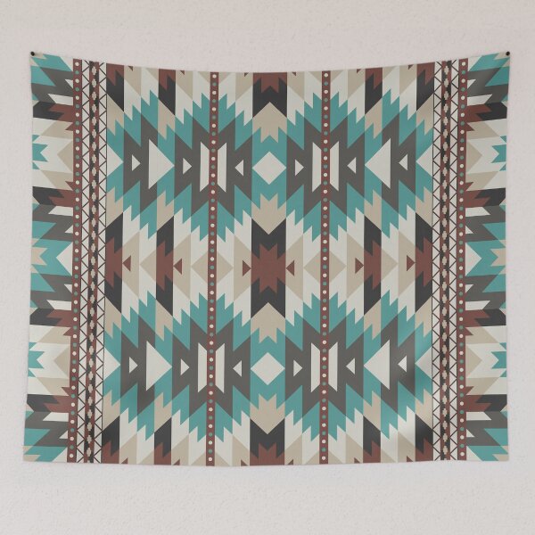Item preview, ethnic American Aztec seamless colorful textile. designed and sold by dpsstudio.