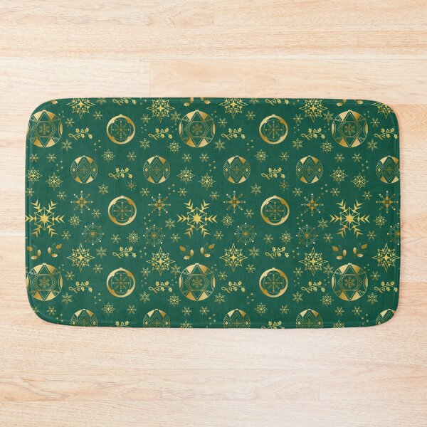 Item preview, Merry and bright Christmas, Christmas illustration with gold colored figures designed and sold by Malogue.