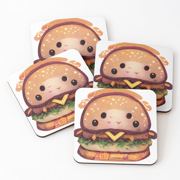 Item preview, Cute Plush Hamburger Sticker designed and sold by Styxiann.