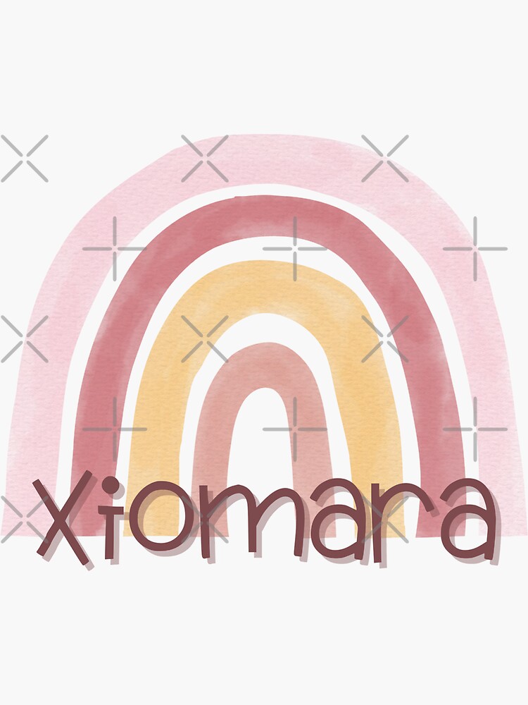 "Girl's Name Xiomara" Sticker for Sale by NamesLand Redbubble