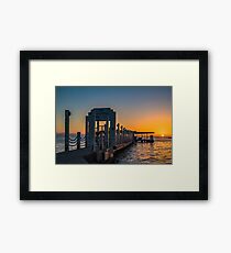 Pier In Hawaii Framed Print