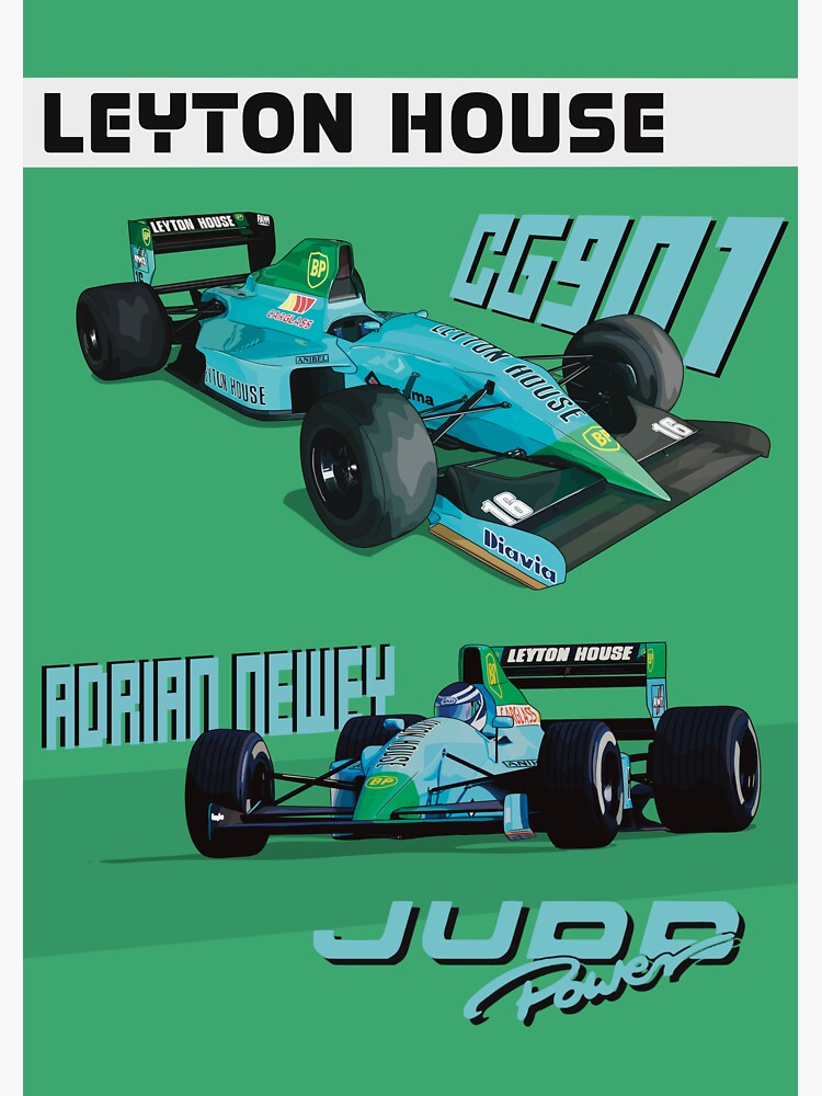 "f1, Formula1, classic, retro, 1990, leyton house, Adrian newey