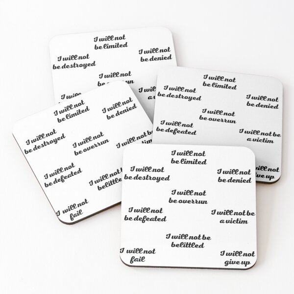 Item preview,  I WILL NOT  affirmation  stickers and t-shirt  designed and sold by Pugnaciousprint.