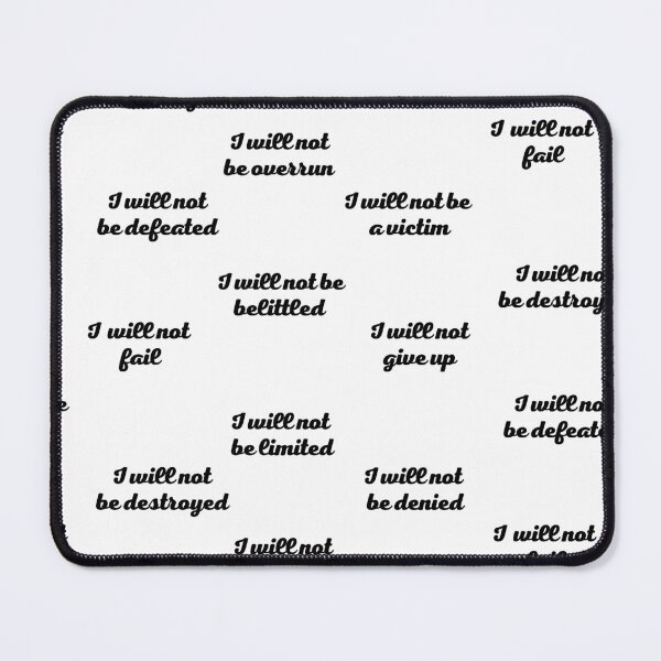 Item preview, I WILL NOT affirmation stickers and t-shirt designed and sold by Pugnaciousprint.