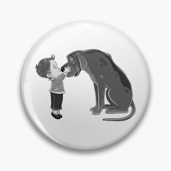 Item preview, Dog And Little Boy Childhood Classic T-Shirt designed and sold by SkippyDesign.