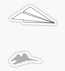 Paper Airplane Dreams Sticker