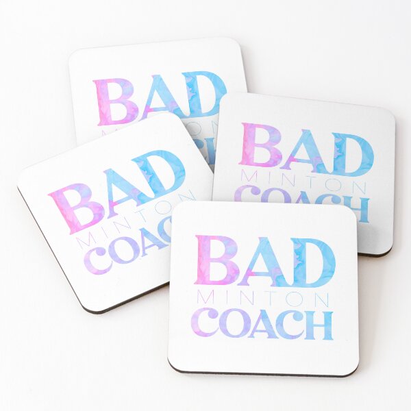 Item preview, Badminton Coach Watercolor Typography Style designed and sold by Designs by Lee.