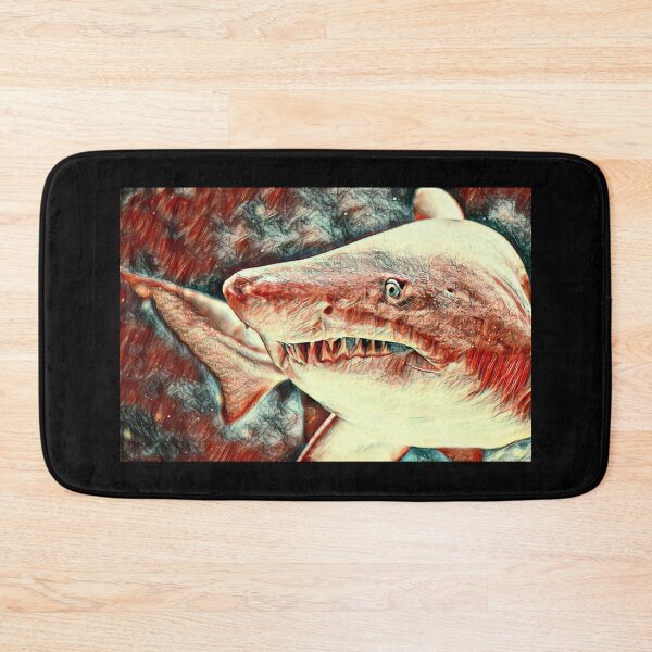 Item preview, Shark Close Up Blood Red Beauty designed and sold by Namsus-Printing.