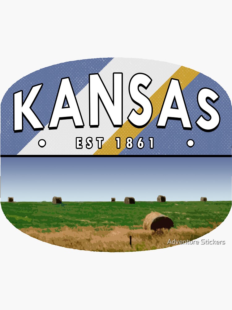 "Kansas" Sticker by tysonK Redbubble