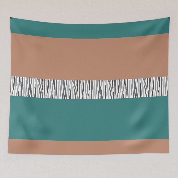 Item preview, Color Blocking with Zebra Stripe Pattern designed and sold by CJAura by Claire Jane Johnson.