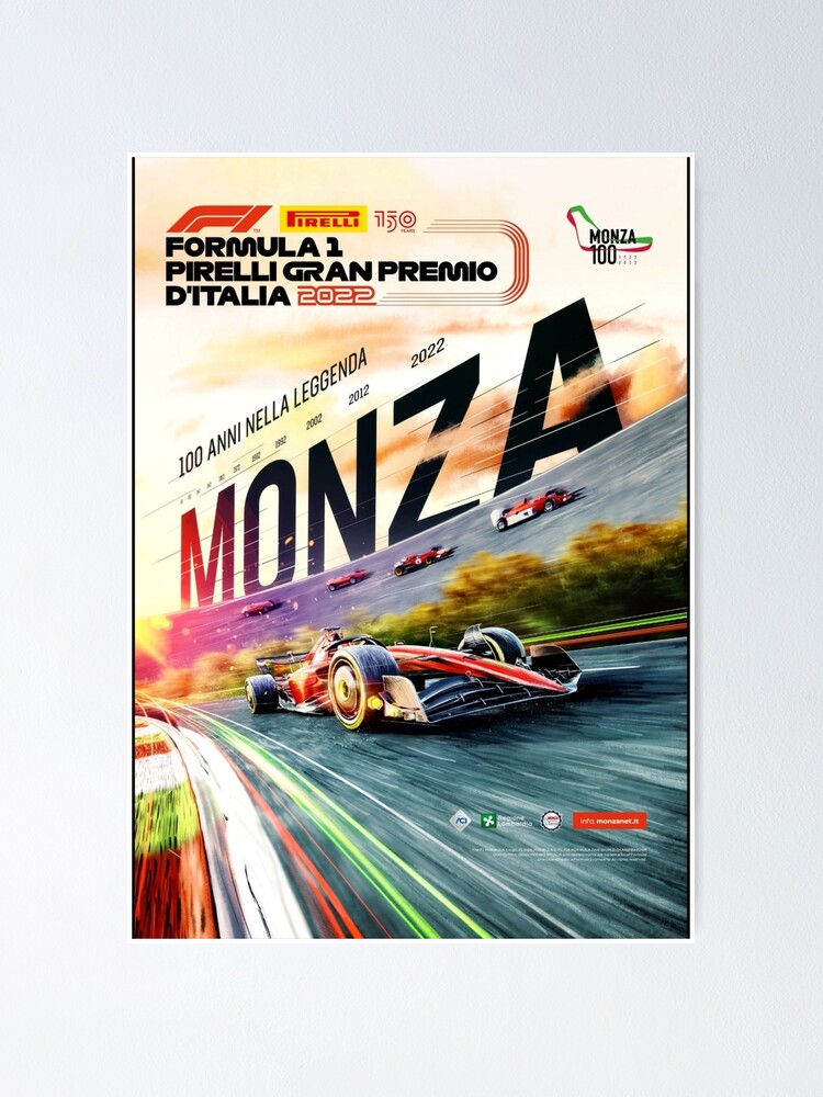 "F1 2022 Italy Monza Grand Prix Promo Poster" Poster for Sale by