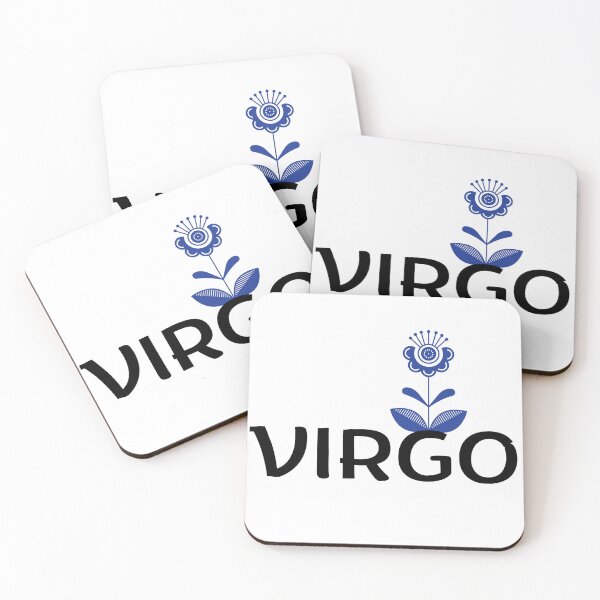 Item preview, Virgo Zodiac Sign Folk Art Flower designed and sold by Hellofriendco.