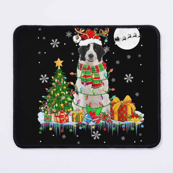 Item preview, Santa Reindeer Landseer Christmas Tree Lights Dog Owner T-Shirt designed and sold by DeistArnold.