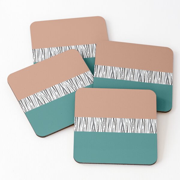 Item preview, Color Blocking with Zebra Stripe Pattern designed and sold by CJAura by Claire Jane Johnson.