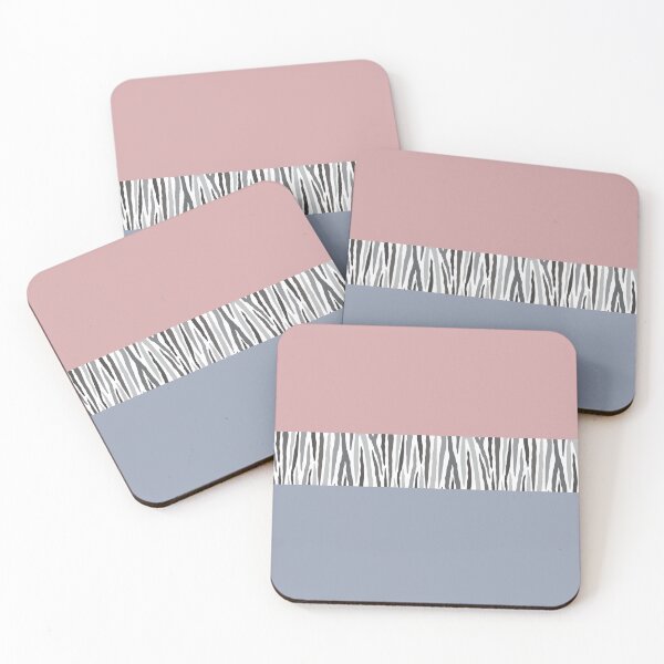 Item preview, Pastel Color Blocking with Zebra Stripe Pattern designed and sold by CJAura by Claire Jane Johnson.
