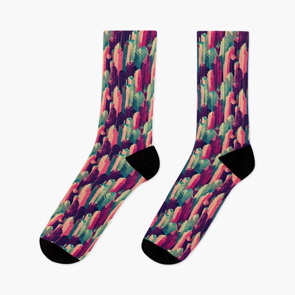 Item preview, In The City Where my Heart Beats - Infinite Retro Pattern - Seamless Pattern designed and sold by GenerationalArt.