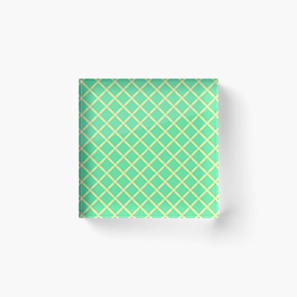 Item preview, Bright mint fashion plaid tartan plaid designed and sold by fuzzyfox.