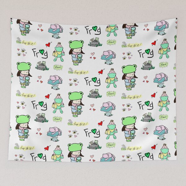 Item preview, Copy of Frog & Brown Haired Girl designed and sold by Sarah Reed.
