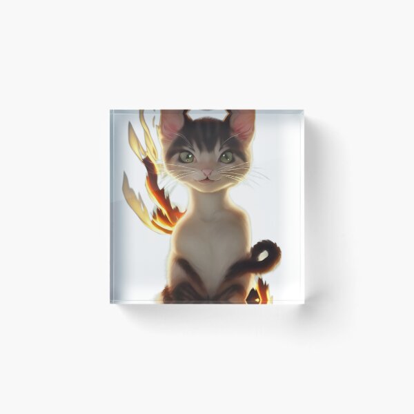 Item preview, Kitten playing with fire designed and sold by Faytaiart.
