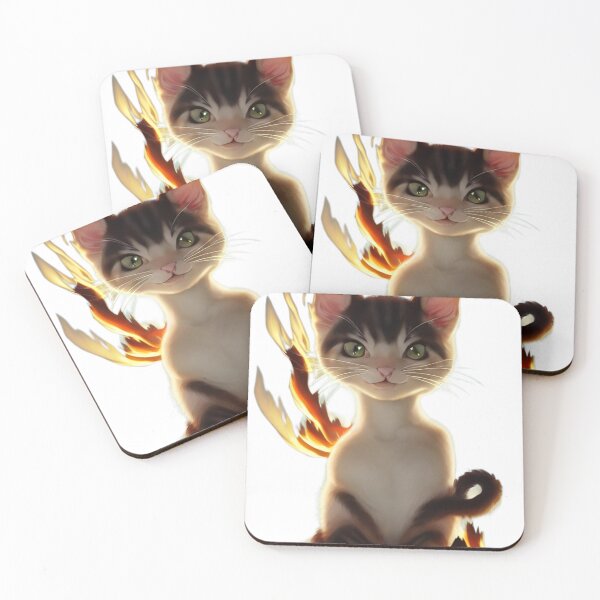 Item preview, Kitten playing with fire designed and sold by Faytaiart.