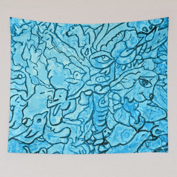 Item preview, Dream Collective Abstract in Blue designed and sold by Karen Simon.