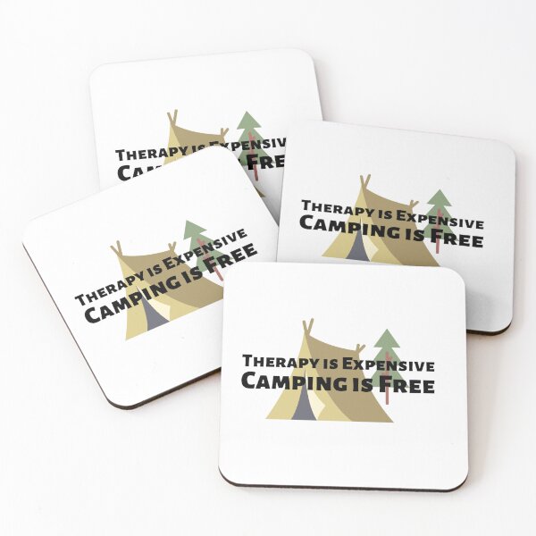 Item preview, therapy is expensive - tent camping designed and sold by ashleyhudson.