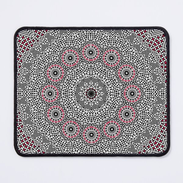 Item preview, Red Black White Kaleidoscope  designed and sold by fuzzyfox.